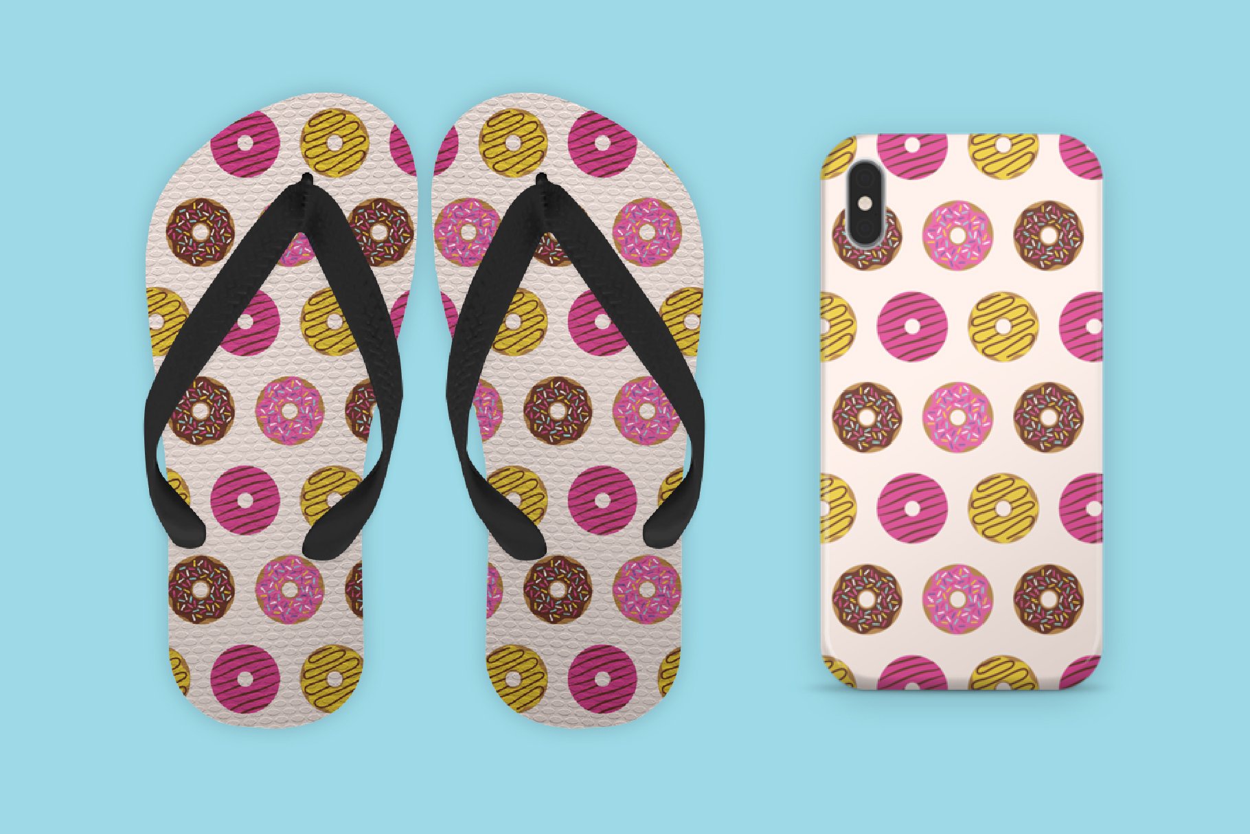 donut seamless pattern 05 436