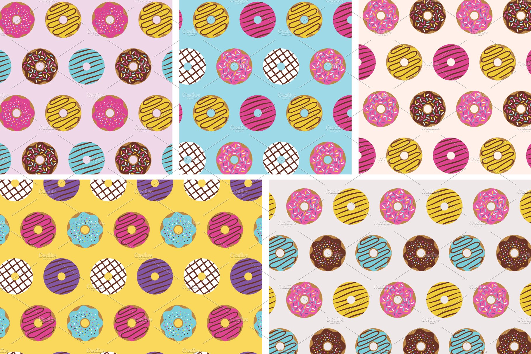 donut seamless pattern 06 833