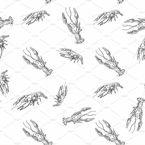 doodle lobster pattern cover image.