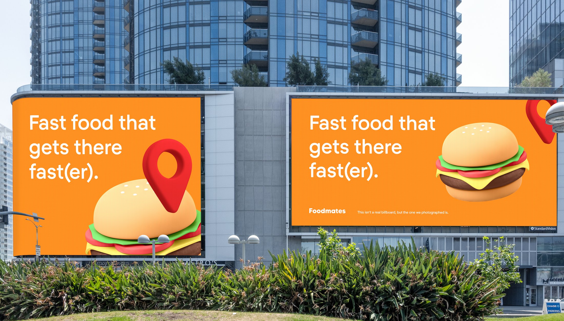 Two Screen City Billboard Mockup PSD preview image.