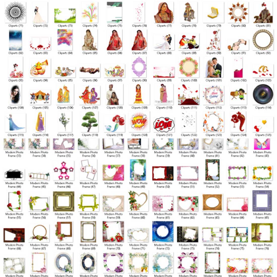 Massive 2000+ PNG Super Pack for DIY Projects and Crafting, Huge Bundle of PNG Files for Digital Design preview image.