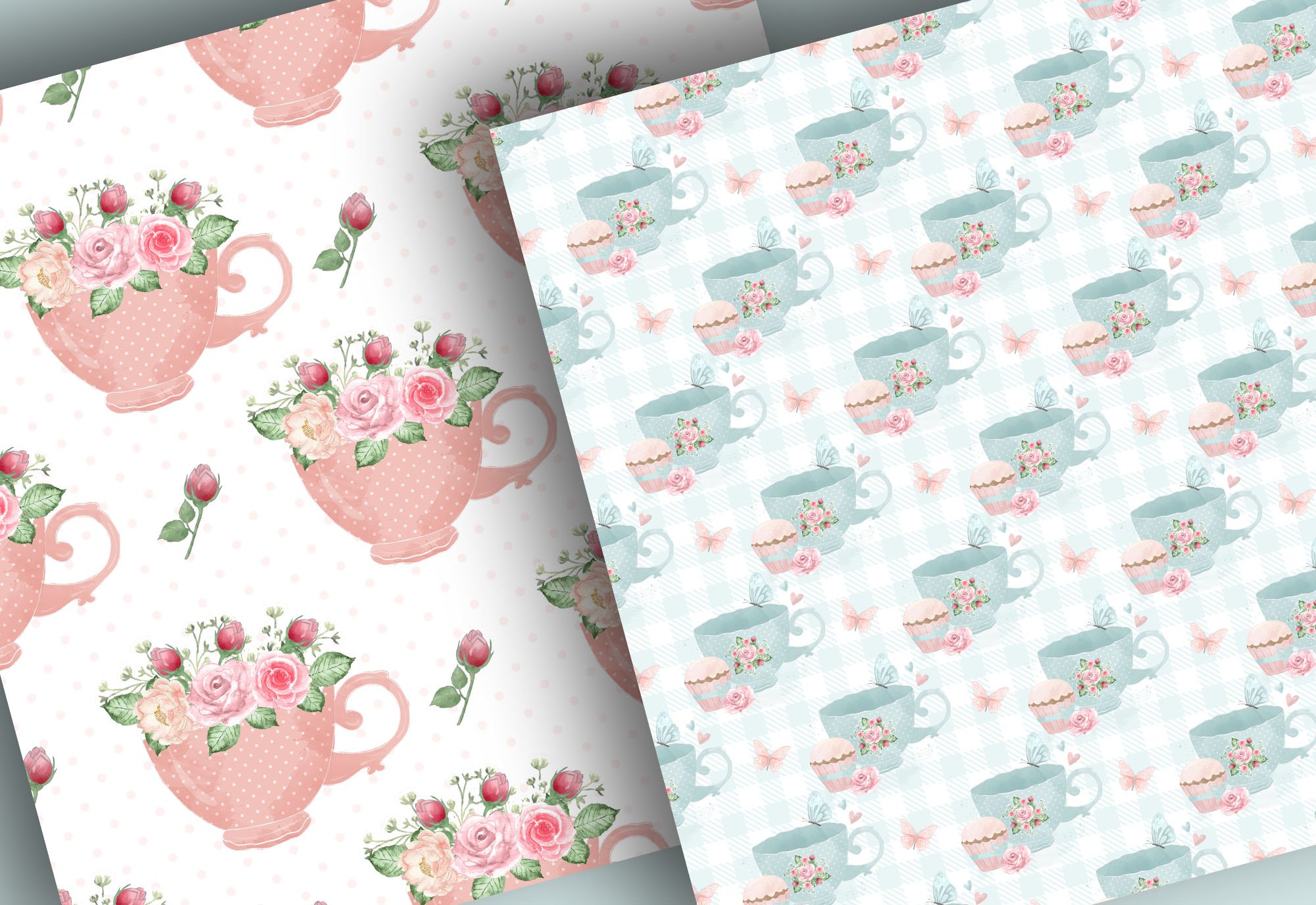 Tea Party pattern preview image.