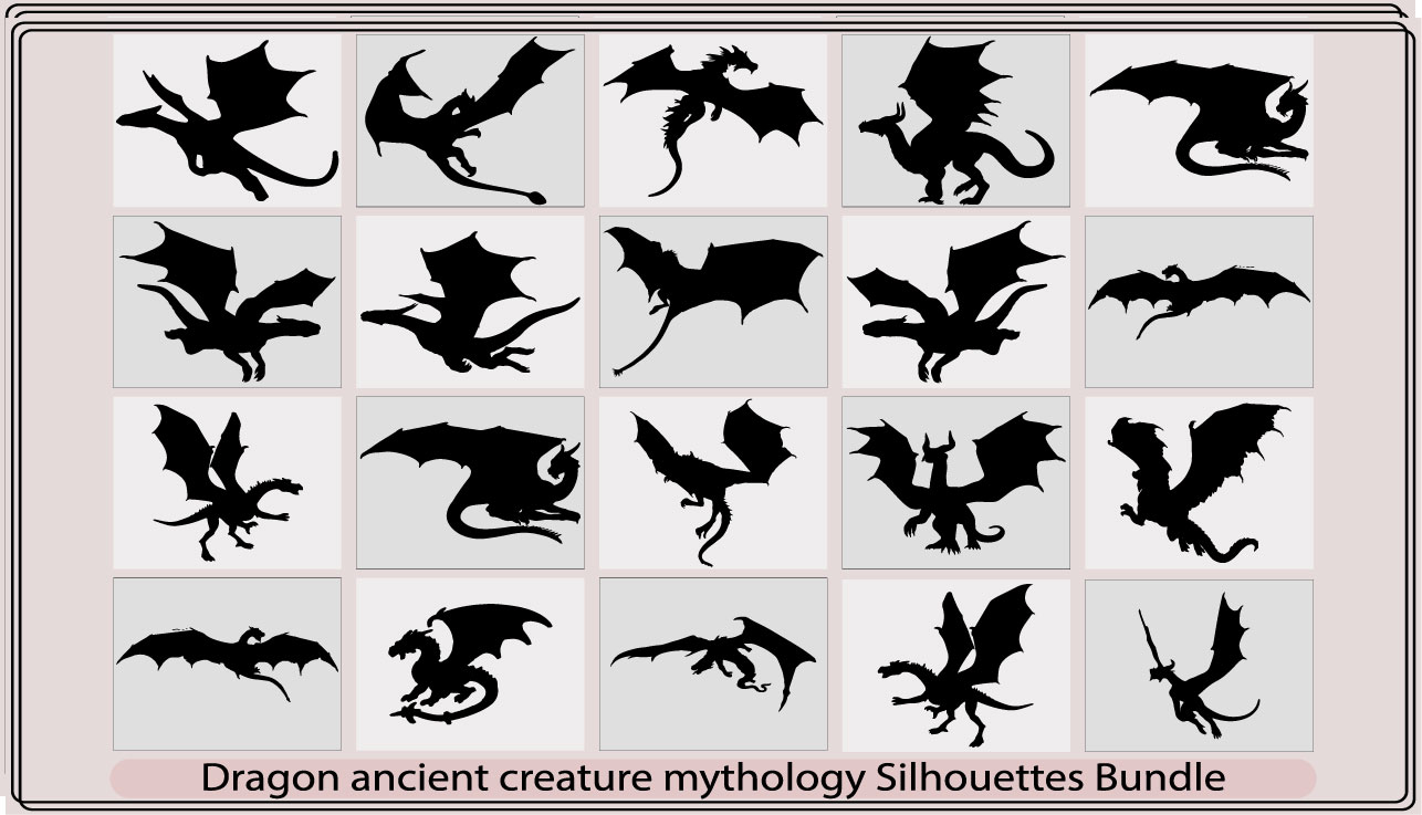 dragon ancient creature mythology silhouettemb add media 752