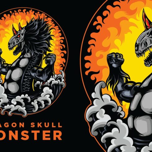 Dragon Skull Vector cover image.