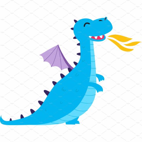 Cute Little Blue Baby Dragon cover image.
