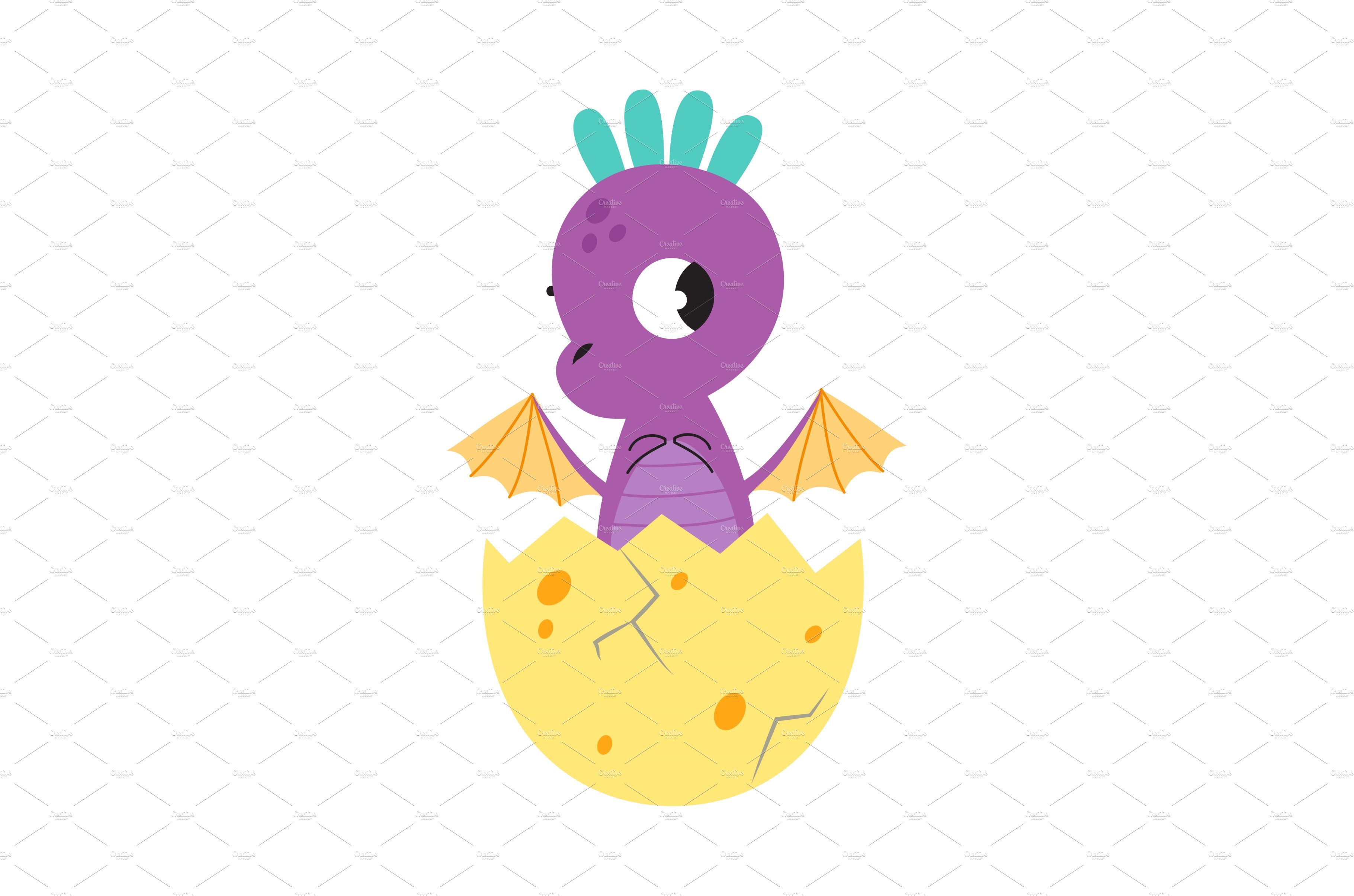 Adorable Purple Little Dragon in cover image.