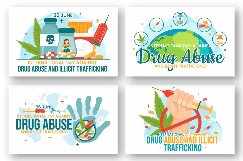 13 Against Drug Abuse and Illicit Trafficking illustration - MasterBundles