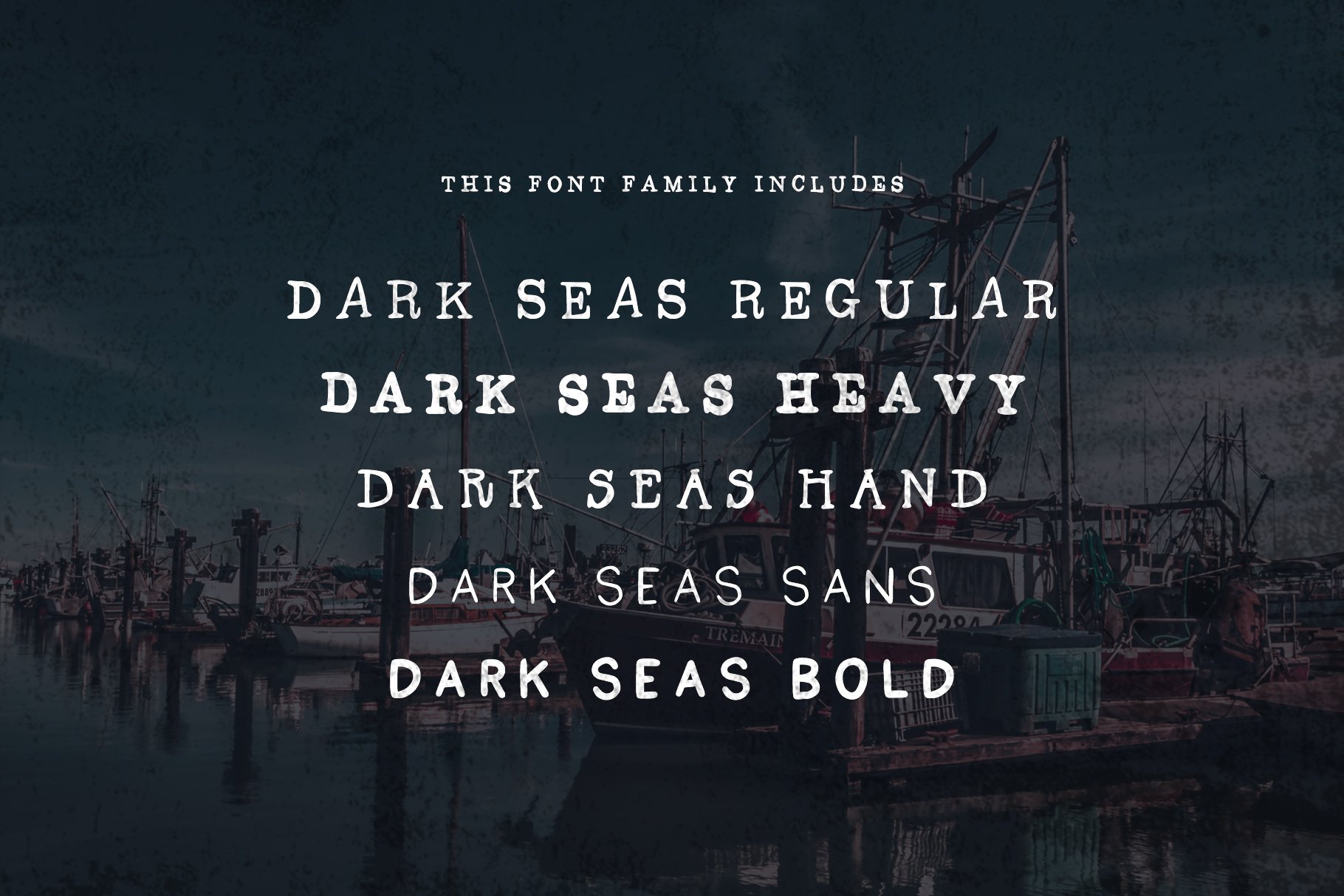 Dark Seas Font Family preview image.
