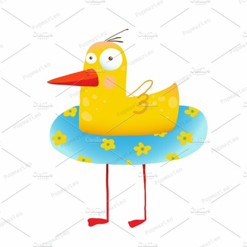 Yellow Duck with Swimming Circle cover image.