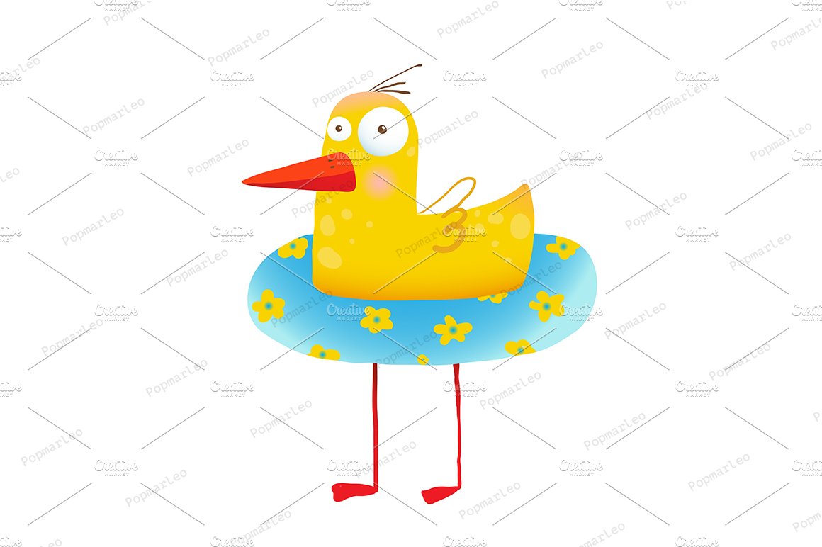 Yellow Duck with Swimming Circle cover image.