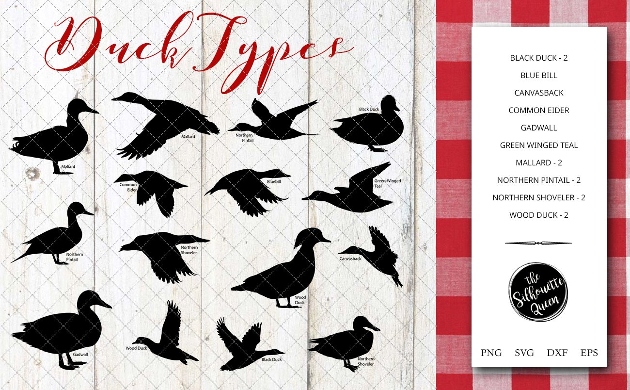 Duck Breeds Silhouettes cover image.