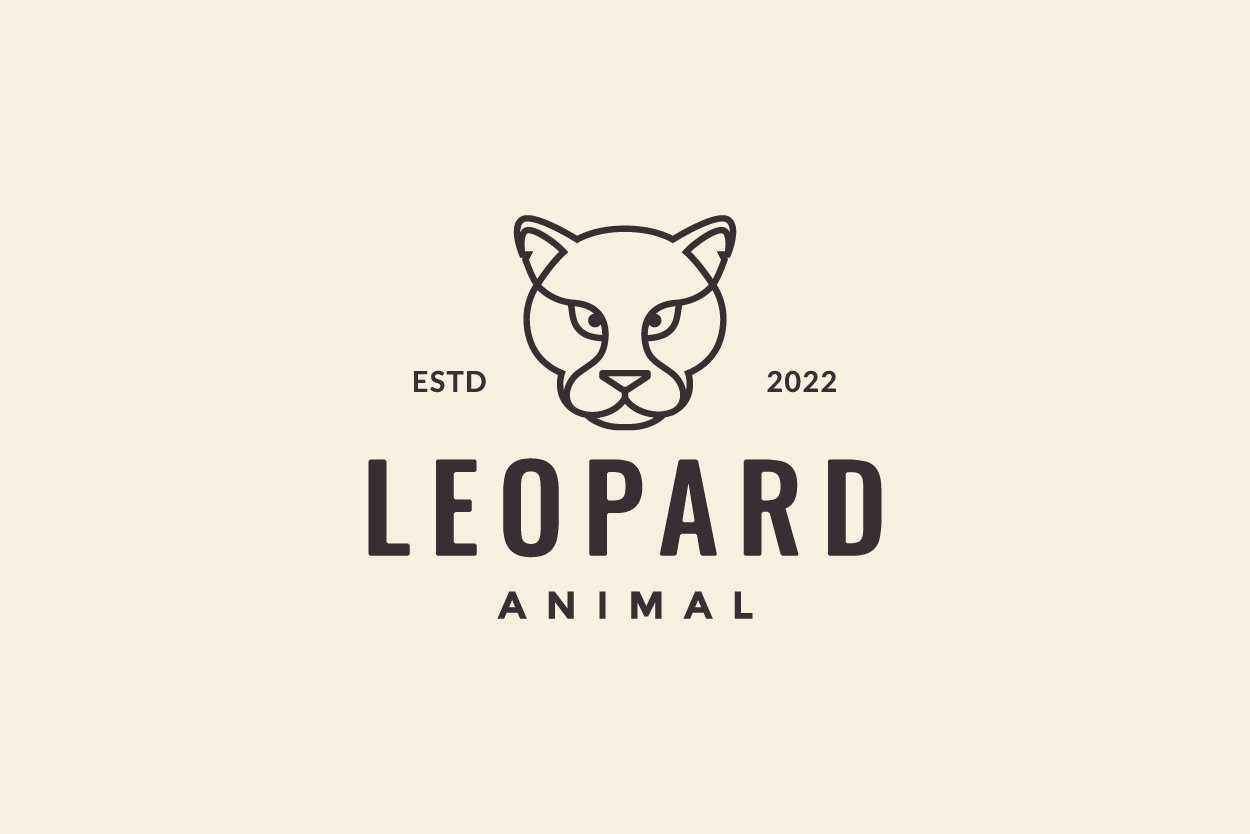 head line minimal leopard logo cover image.