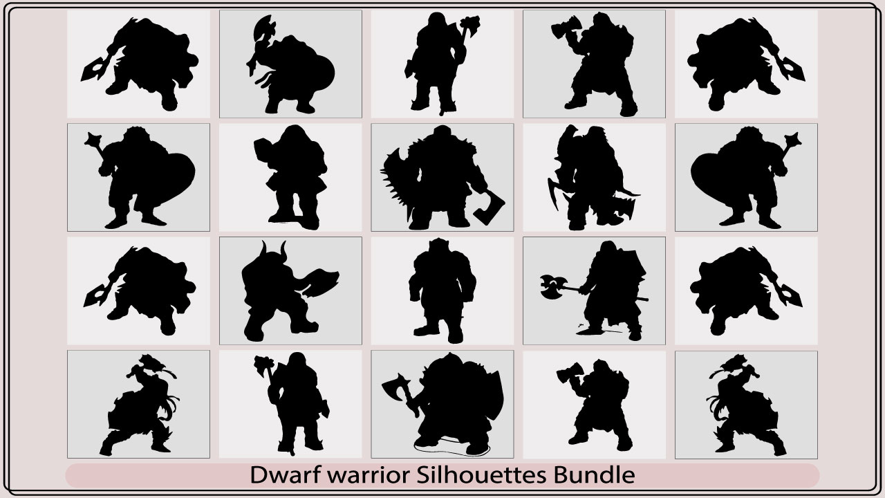 dwarf warrior silhouettemb add media 135