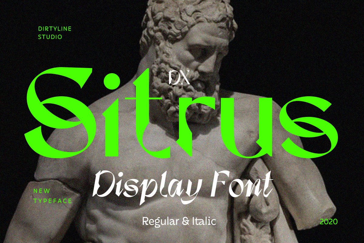 Dx Sitrus - Variable Display Font cover image.