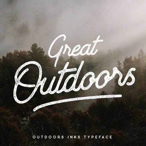 Outdoors Inks Typeface cover image.