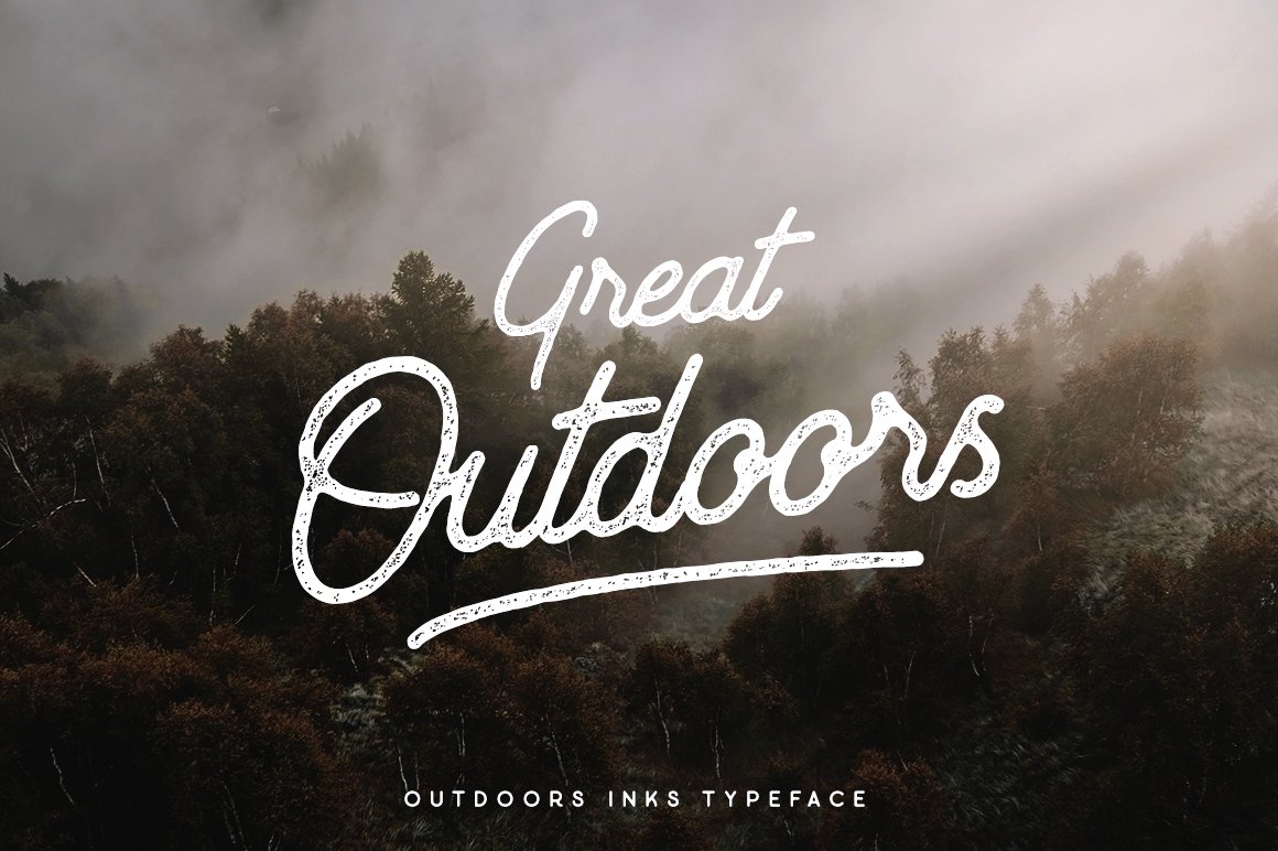 Outdoors Inks Typeface cover image.
