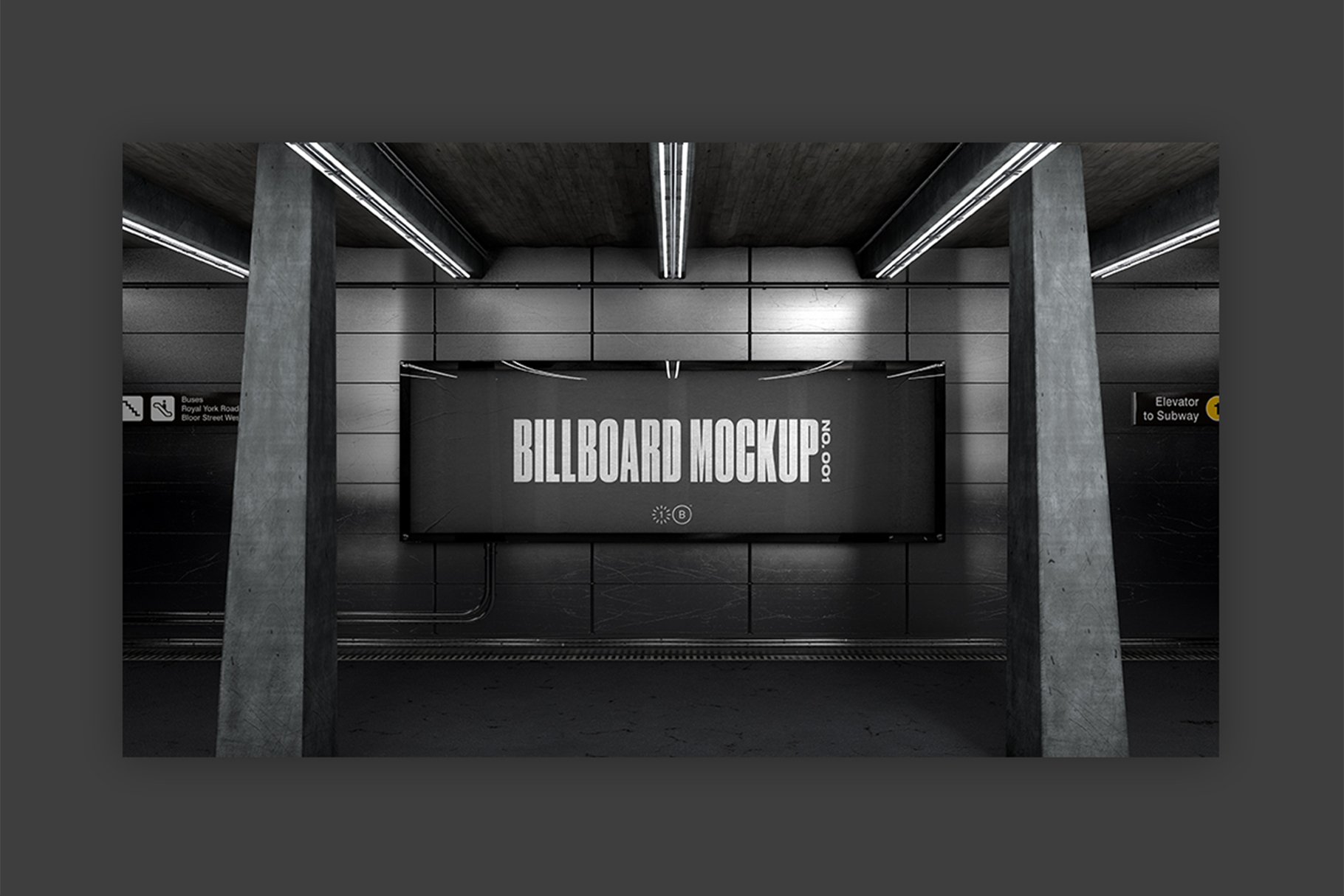 Subway Billboard Mockup - No. 001 preview image.