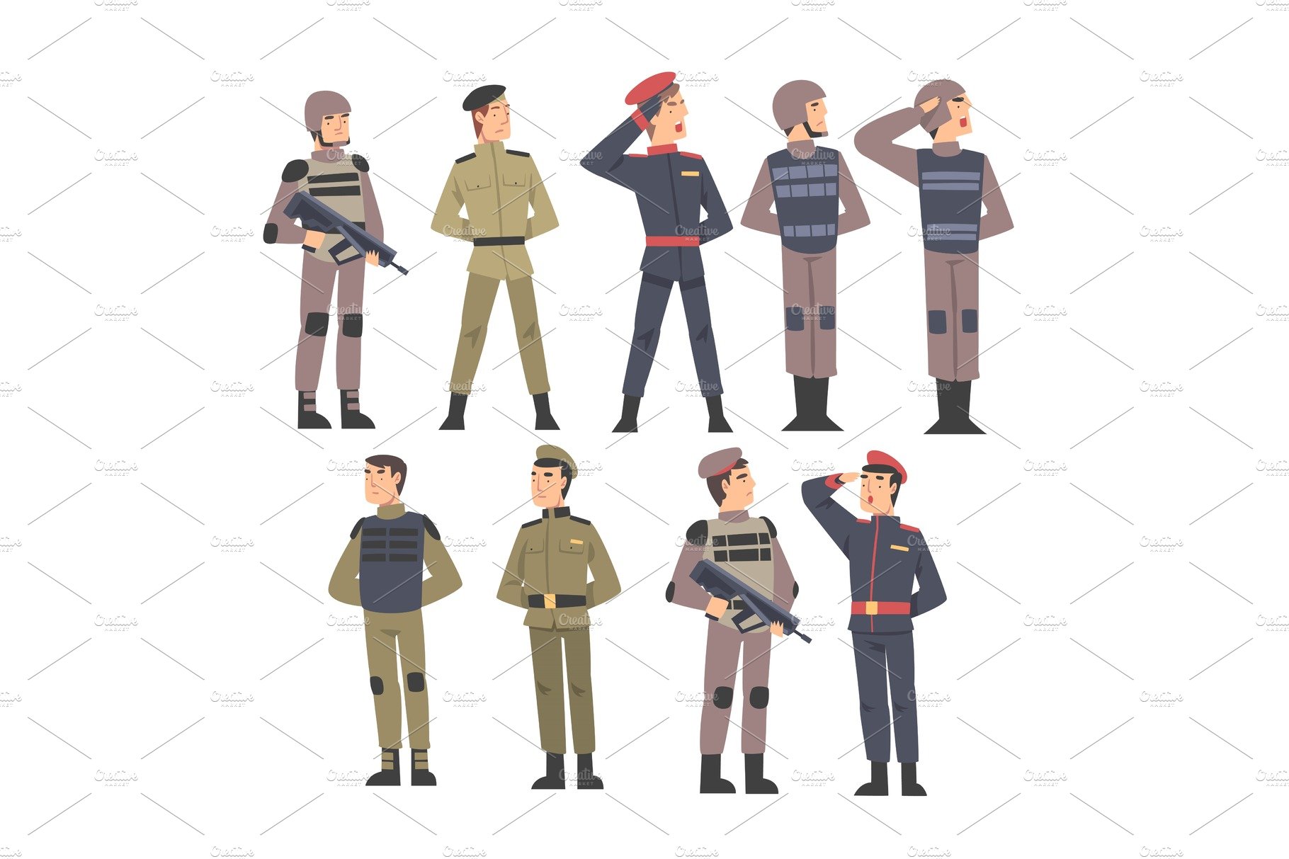 Military People Set, Army Soldiers cover image.