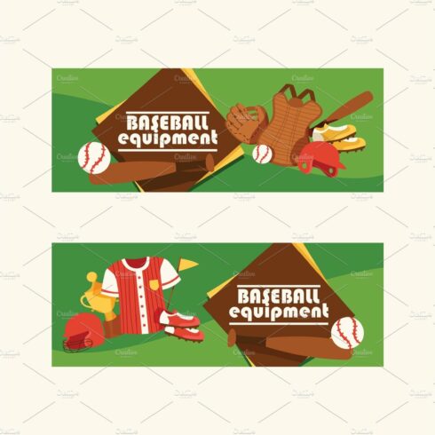 Baseball vector pattern catchers cover image.
