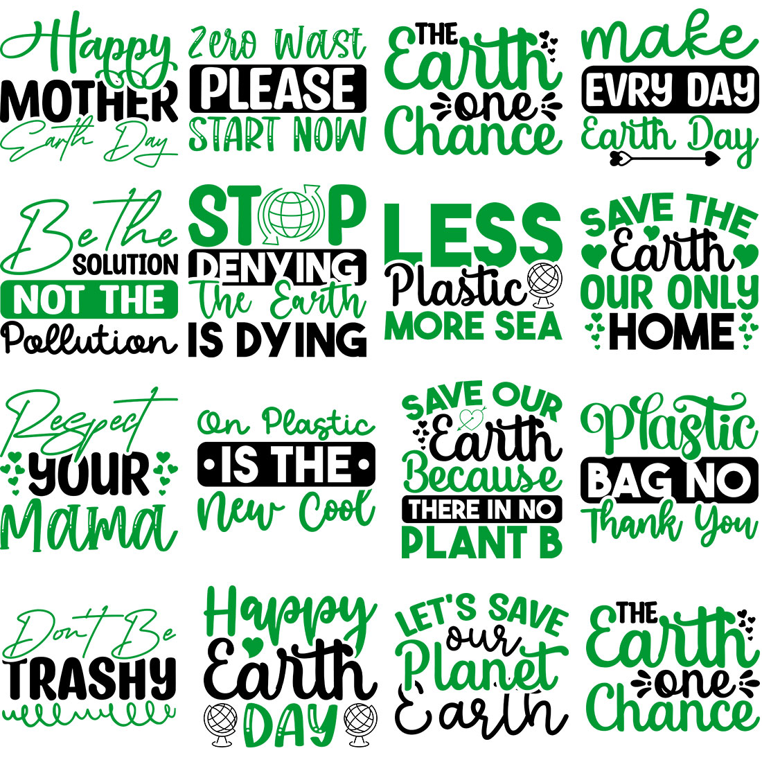 Earth Quotes SVG Bundle preview image.