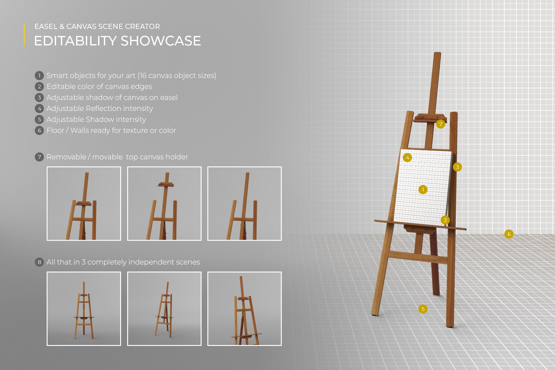 Easel & Canvas Scene Creator preview image.