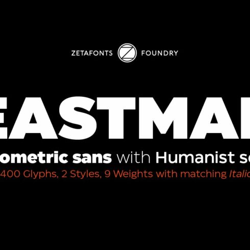 Eastman - 42 fonts cover image.