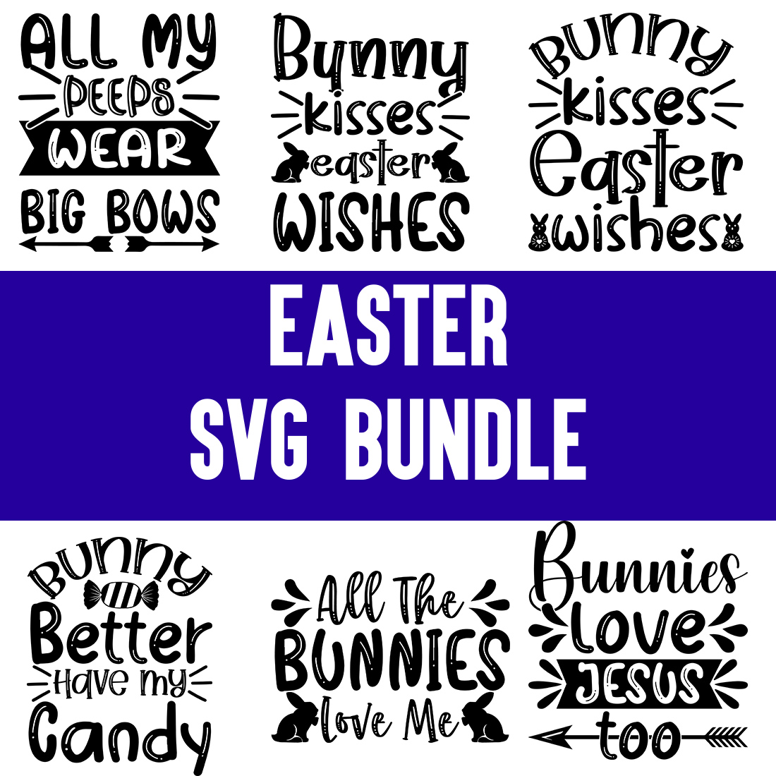 Easter svg Bundle cover image.