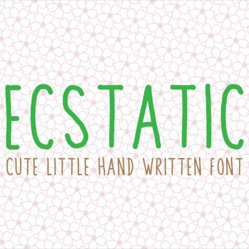 Ecstatic Typeface cover image.