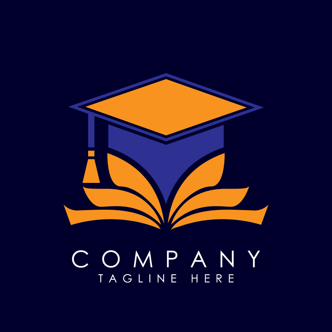 Education logo design vector template, Education and graduation logo vector illustration cover image.