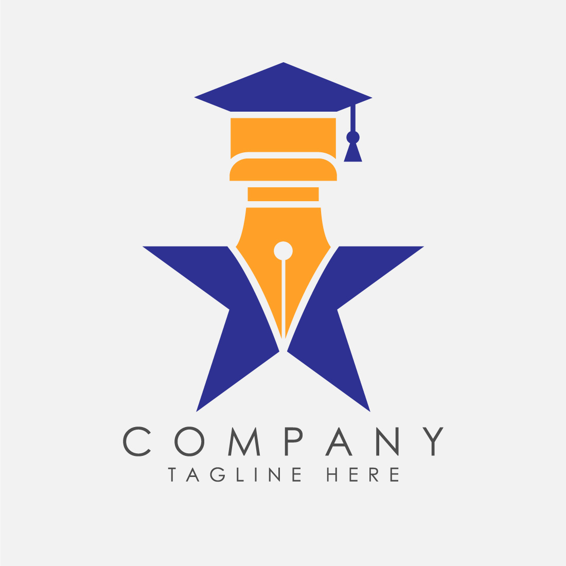 Education logo design vector template, Education and graduation logo vector illustration preview image.