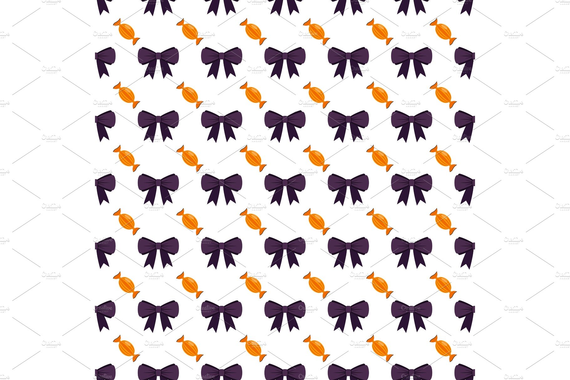 Halloween candy seamless pattern cover image.
