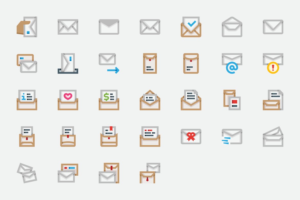 Basicons / Business / Mail preview image.