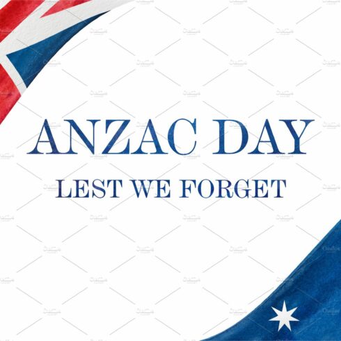 ANZAC Day. Lest We Forget. Beautiful greeting card cover image.