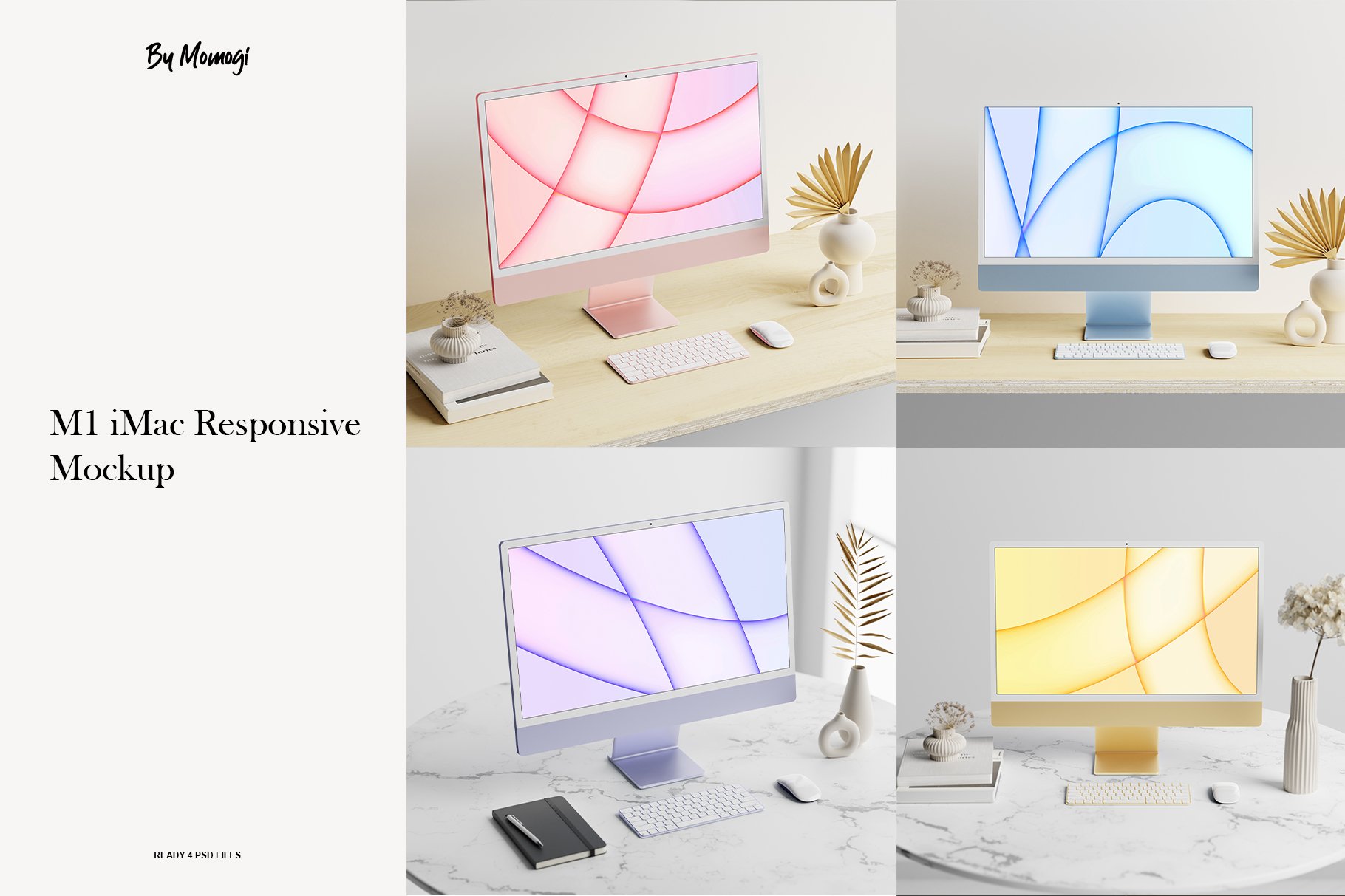 iMac M1 Responsive Mockup cover image.