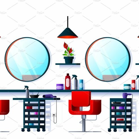 Hair or beauty salon, barber shop cover image.