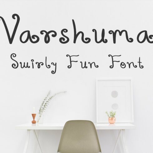 Varshuma - Swirly Fun Font cover image.
