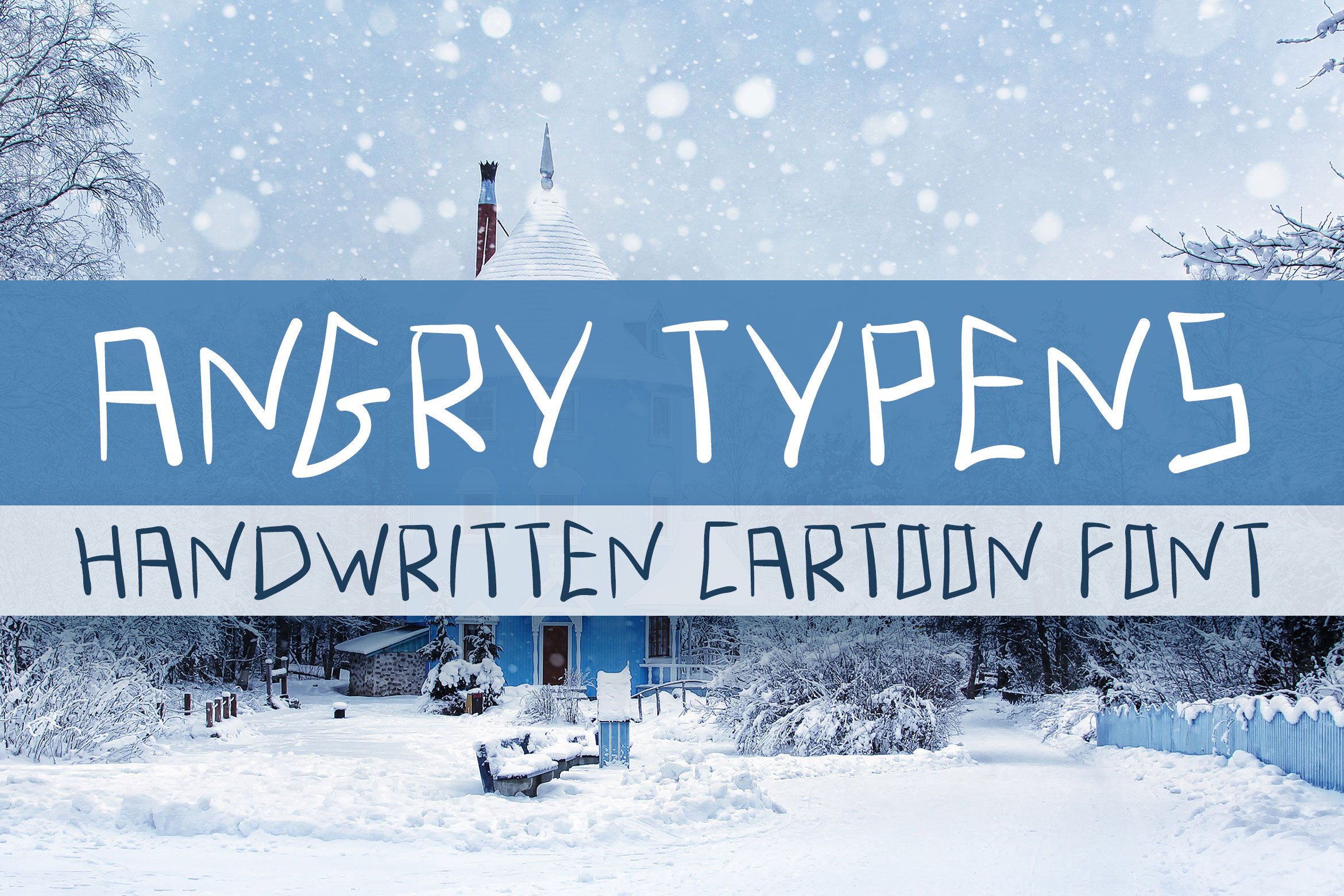 Angry Typens - Handwritten Font cover image.