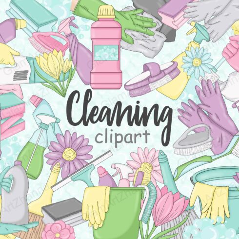 Cleaning Clipart cover image.
