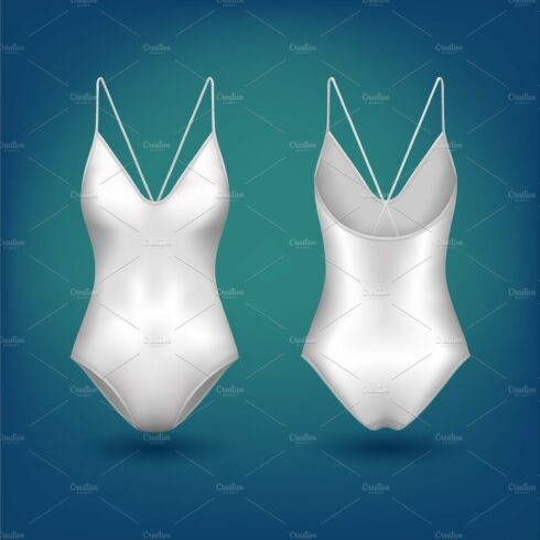 Female sleeveless swimsuit,sportswear for swimming cover image.