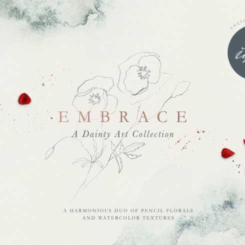 Embrace - Pencil Florals & Textures cover image.