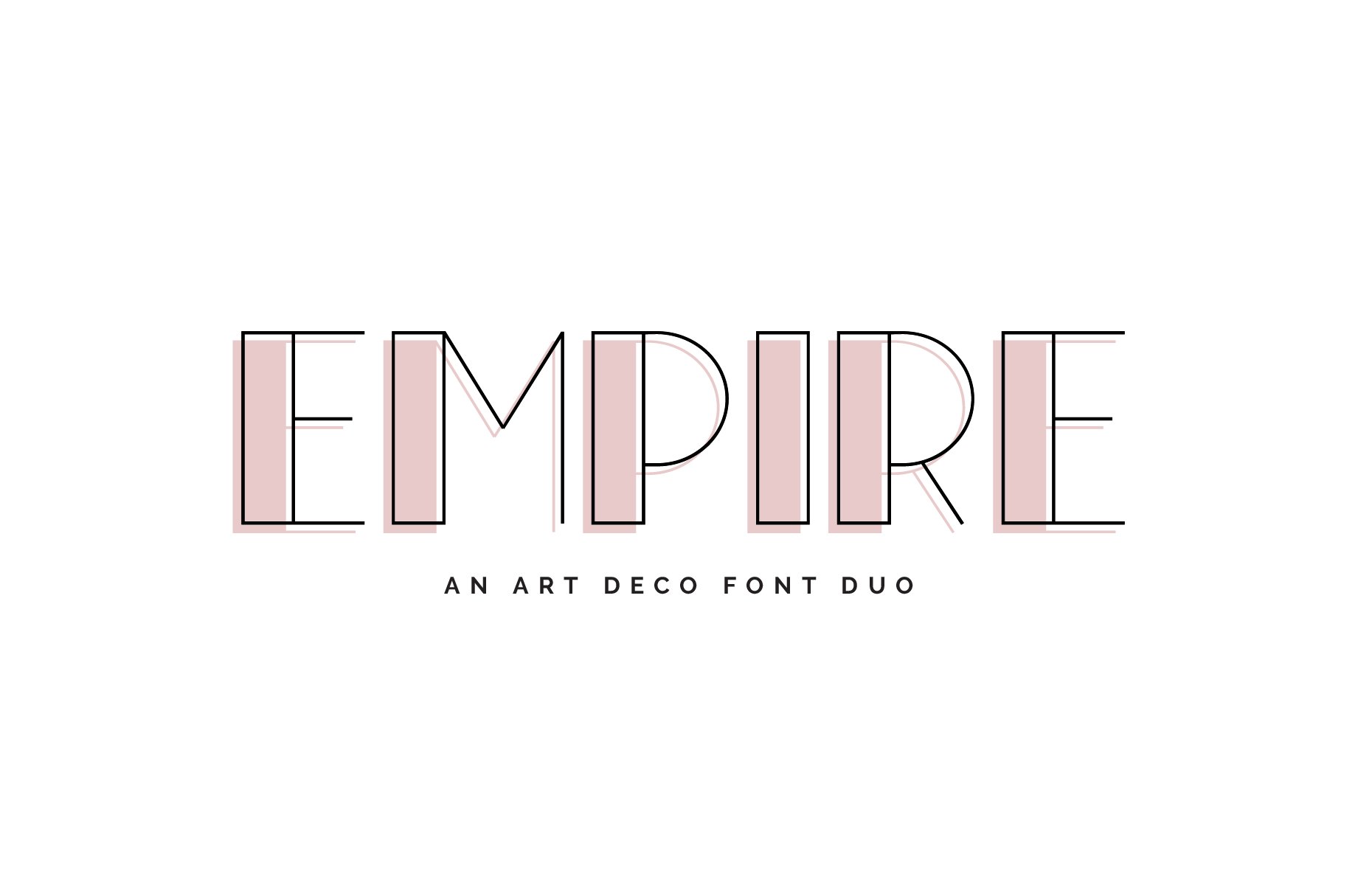 Empire | An Art Deco Font Duo cover image.