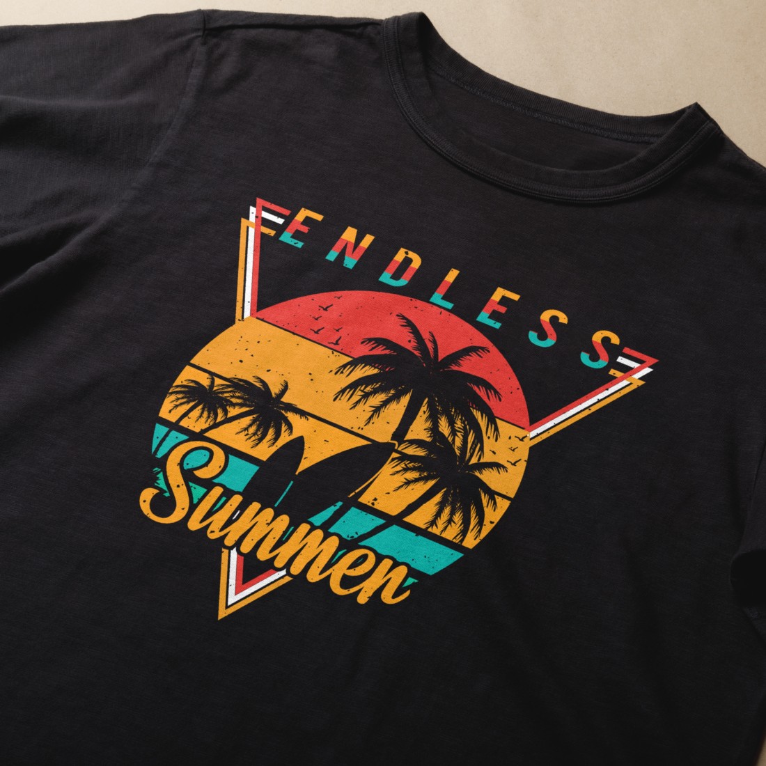 Endless Summer T-shirt Design preview image.