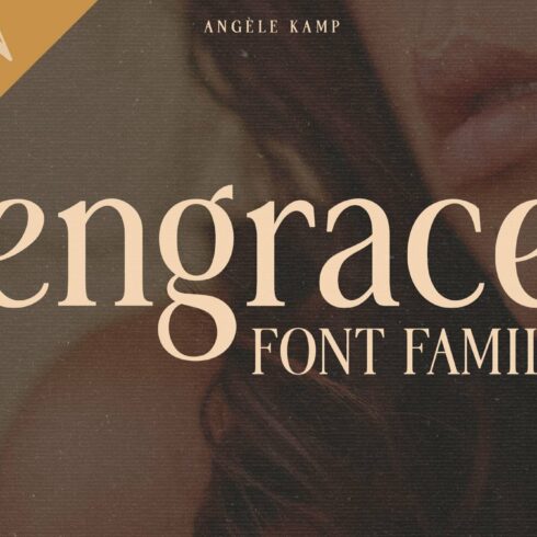 Engrace serif font family typeface cover image.