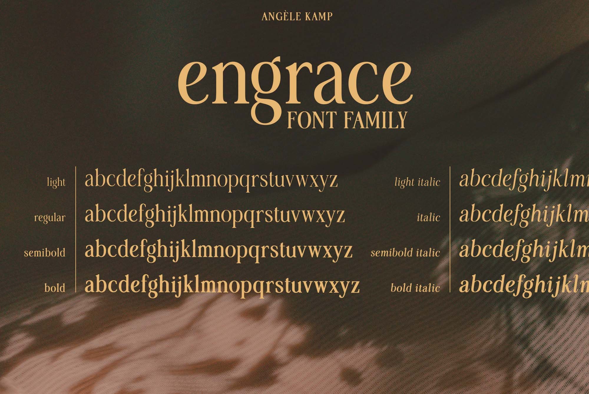 engrace serif font family angele kamp10 157