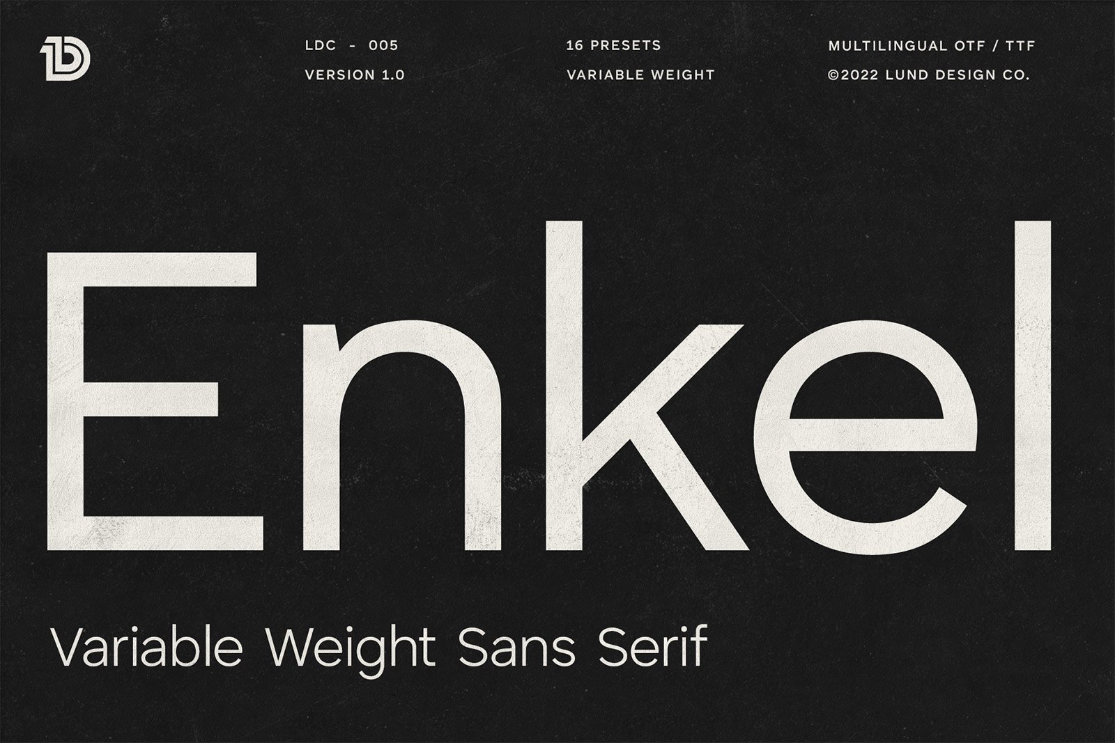 ENKEL Variable Sans Serif cover image.