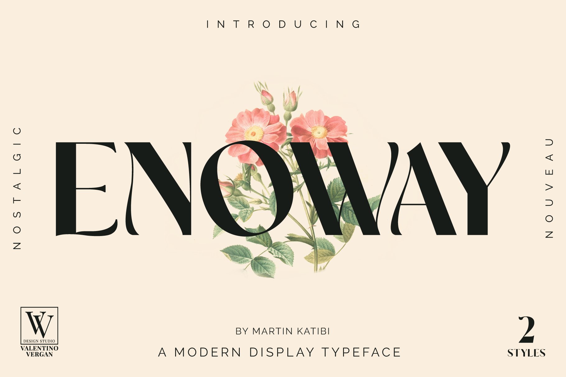 Enoway - Art Nouveau Typeface cover image.