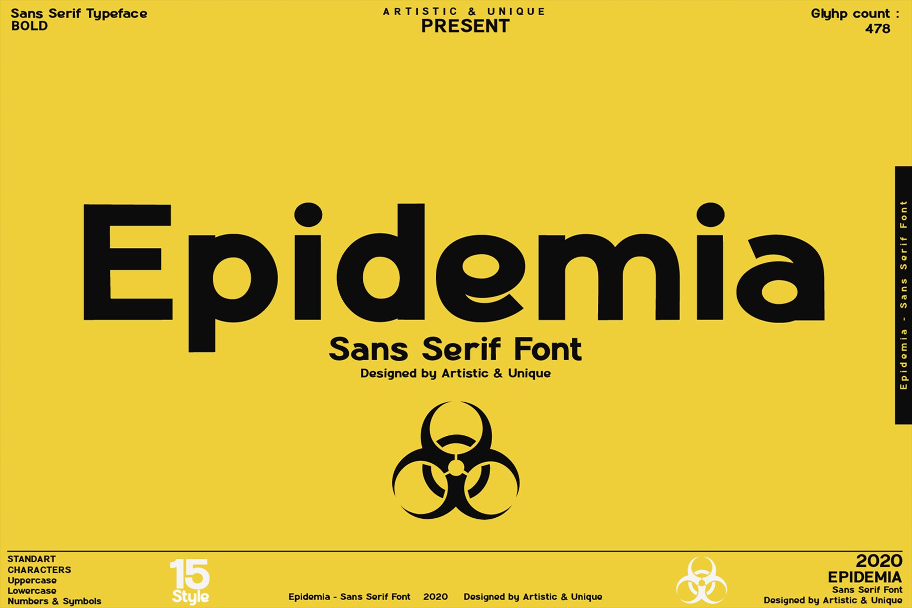 Epidemia - Sans Serif Font Family cover image.