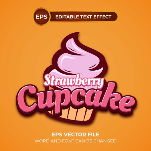 Strawberry cupcake cover image.