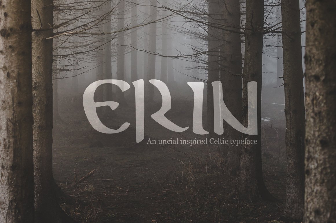 Erin - A Mystical Celtic Typeface cover image.