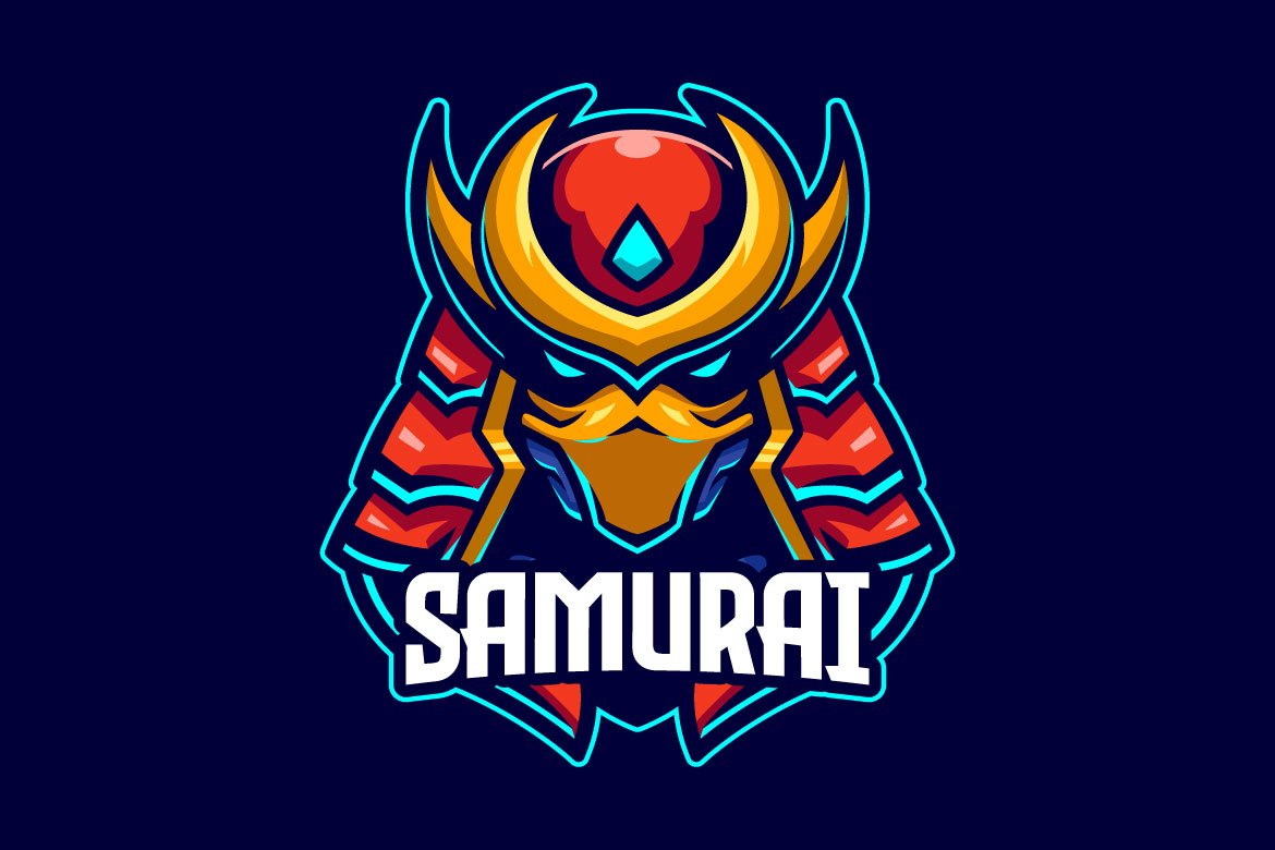 Samurai Warrior E-sports Logo preview image.